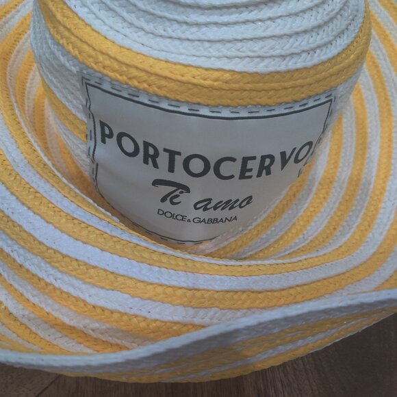 DOLCE & GABBANA  Porto Cervo Sun Hat Size 57 M  new $788.00 main image 4